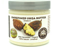 Pure organic beige shea butter, cold-pressed, unrefined